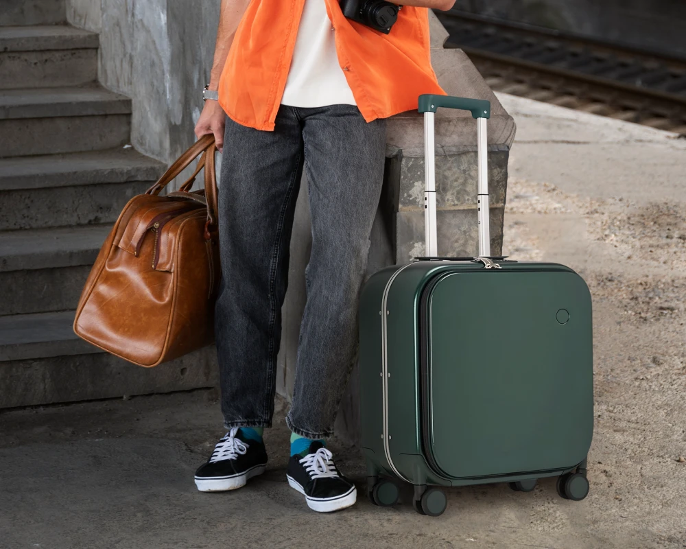 colorful carry on luggage