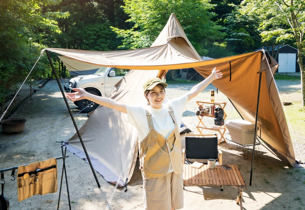 pyramid shaped tent