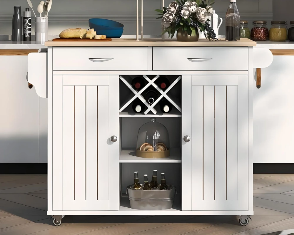 kitchen island with cabinet